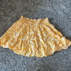 Yellow Floral Women's Skirt